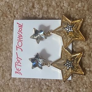 Betsey Johnson Star Earrings (NWT)